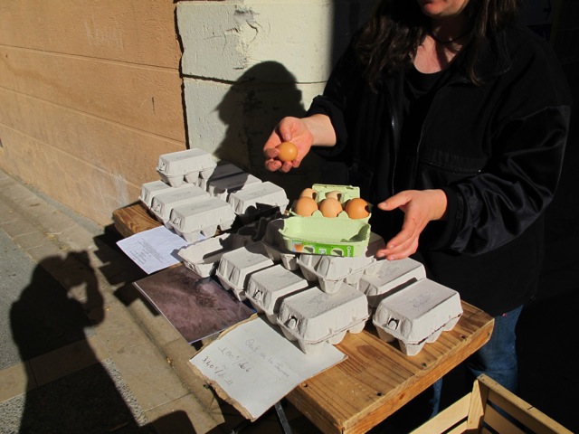free-range eggs chez Laetitia