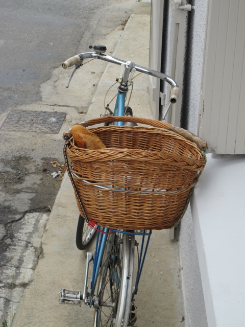 baguette in a basket