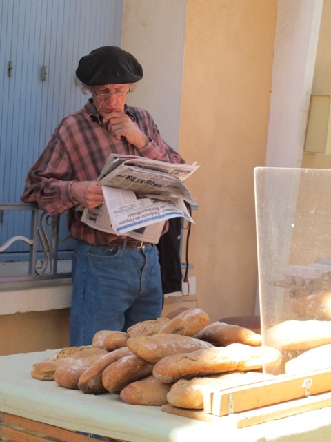 baker at the market