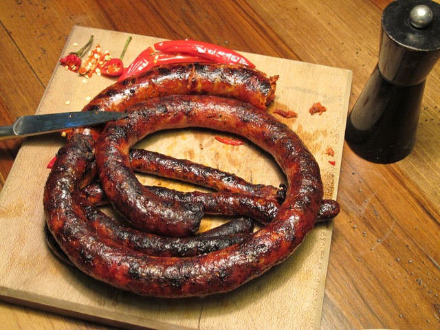 barbecued country sausage