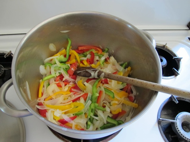 onions and capsicums