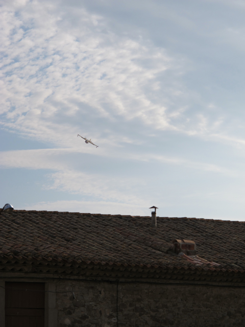 flying low over La Liviniere