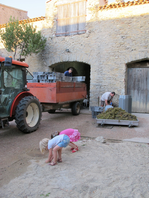 les filles in the 'sandpit'