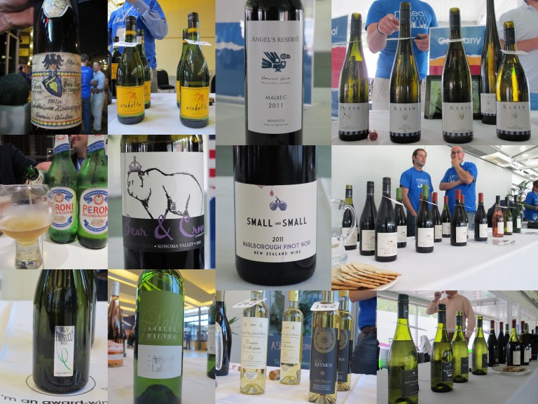 some of the wines on show