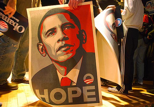 Barack Obama - Hope (from an article by Nicolas Maillard)