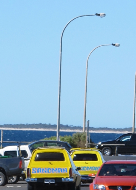 New Year's day 2013, beach car park