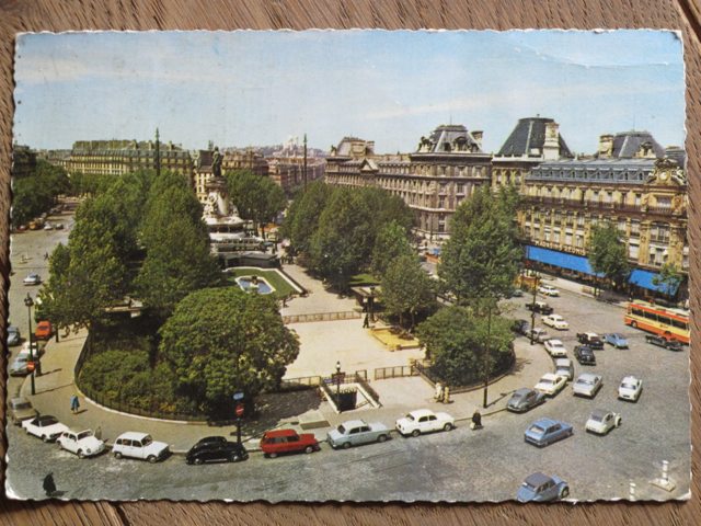 Paris postcard found at a 'vide-grenier' - 'Place de la Republique'