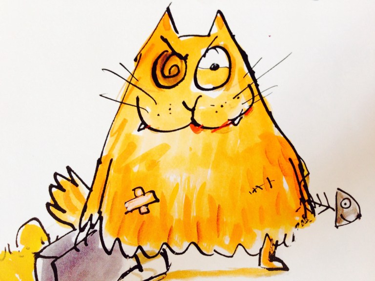 image from 'Old Tom's Holiday', by Leigh Hobbs,  ABC Books, 2002